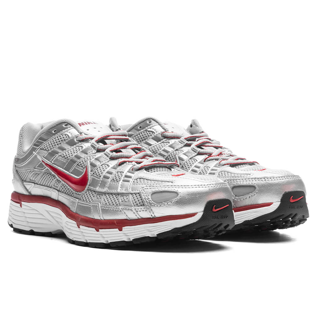 P 6000 Metallic Silver Gym Red FLT Silver