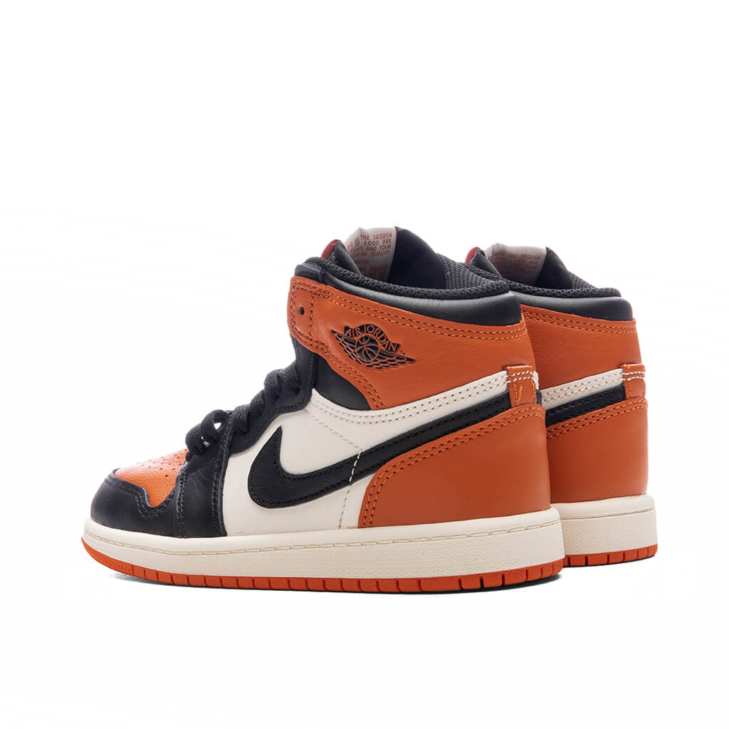Air Jordan 1 Retro High OG Shattered Backboard PS Black Sail Starfish