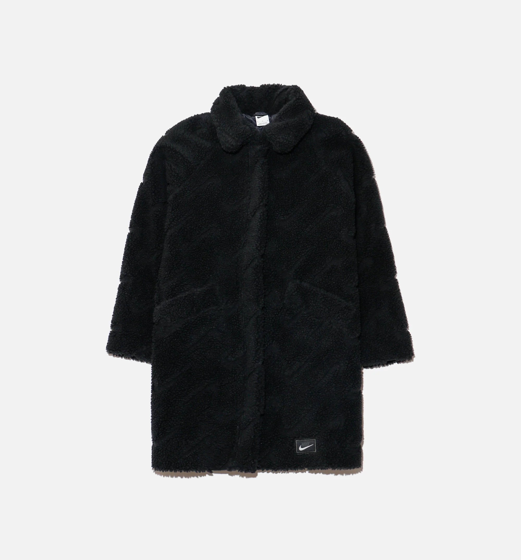 NSW Icon Clash Sherpa Long Jacket Womens Jacket Black