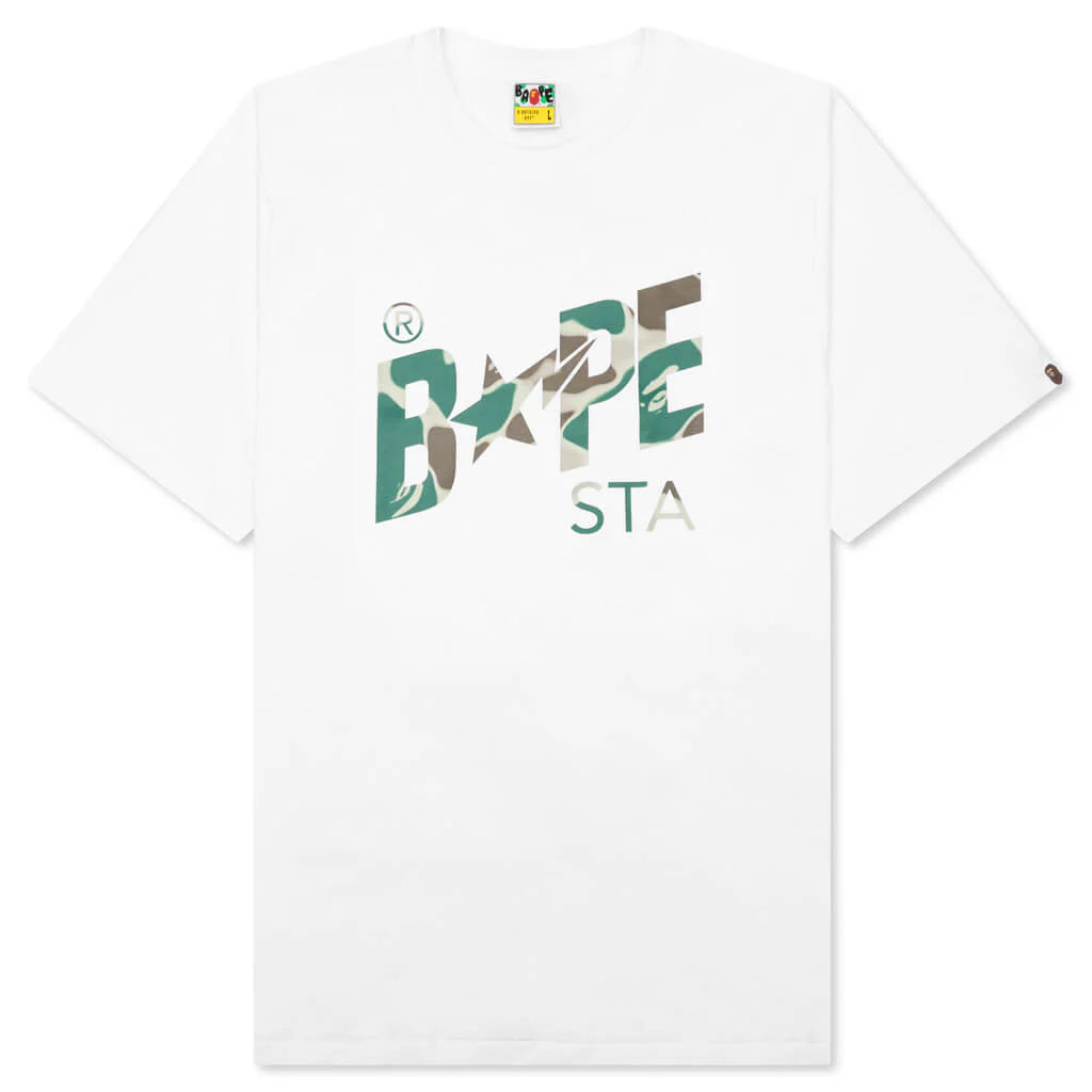 Liquid Camo Bape Sta Logo Tee White