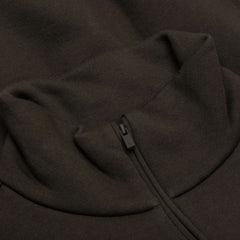 3 4 Half Zip Off Black