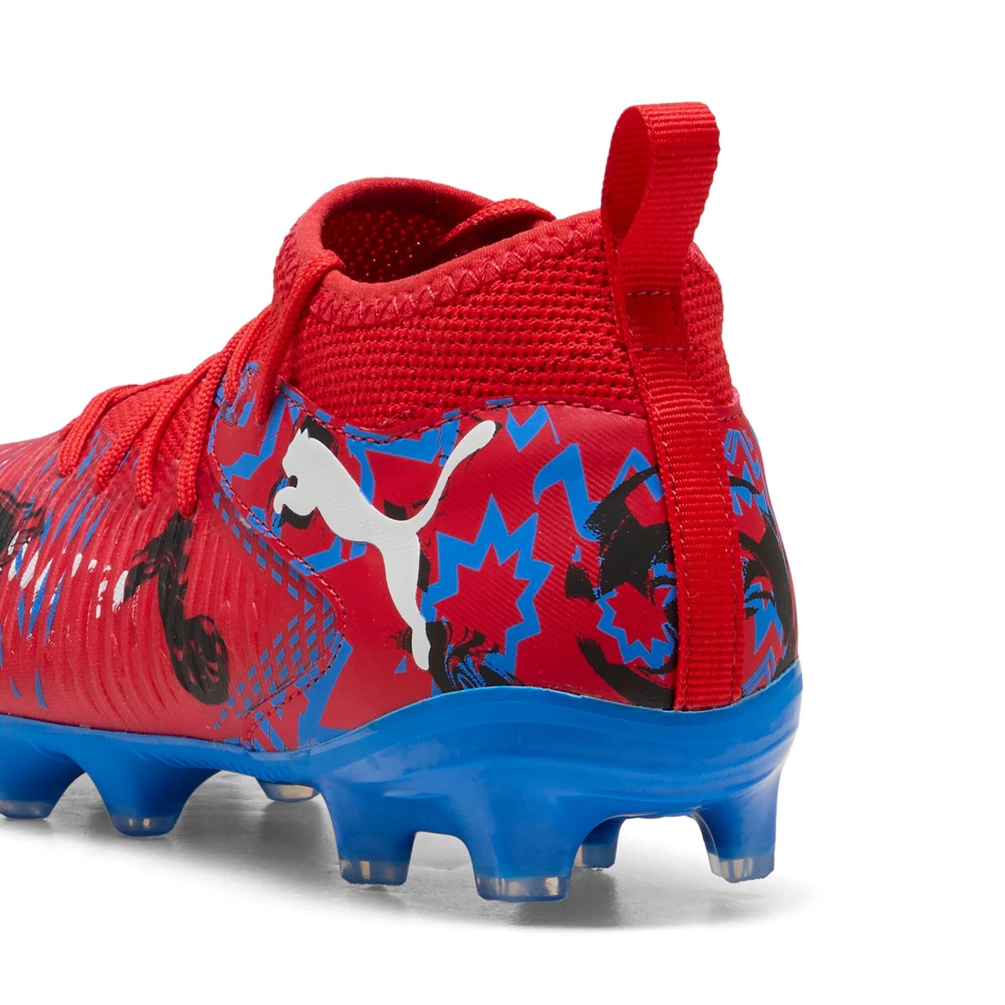 PUMA Future 8 Match Play Makers FG AG Youth Soccer Cleats Red Black Blue