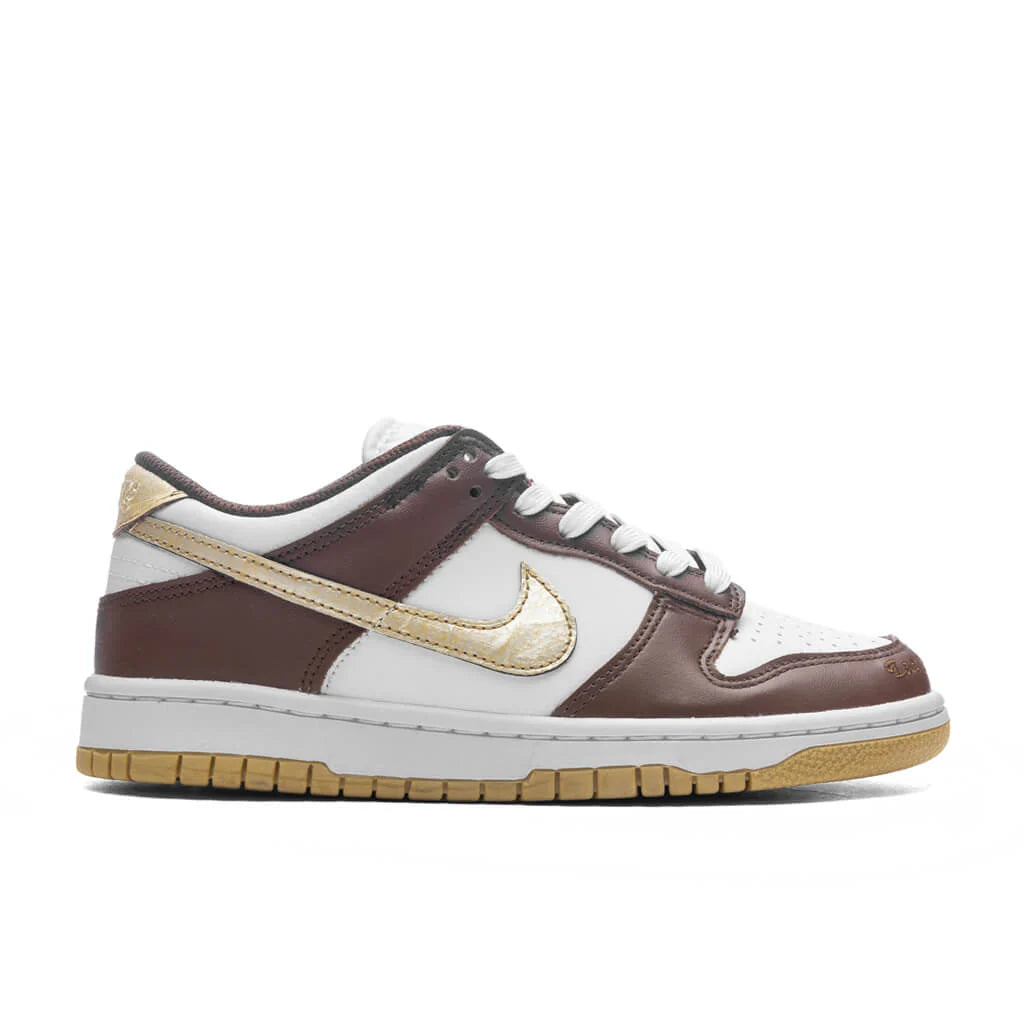 Dunk Low GS White Metallic Gold White Cacao Wow