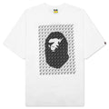 STA Houndstooth Ape Head Tee White Black