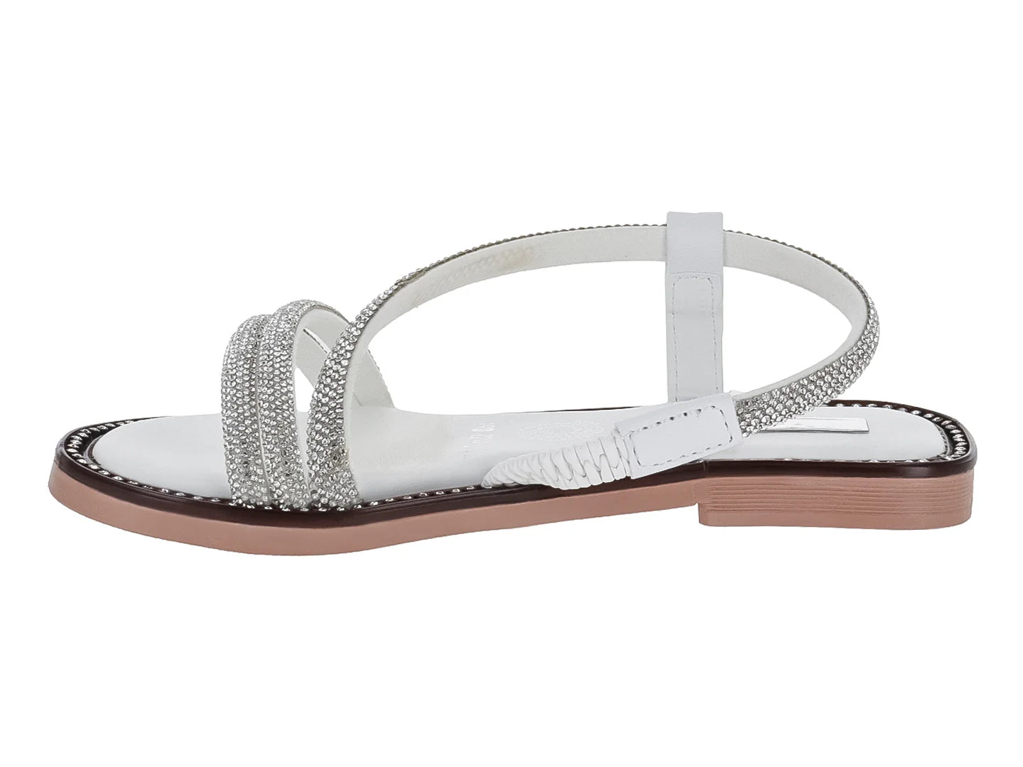 Sandalias Mia Bonita Blanco Plata para Niña