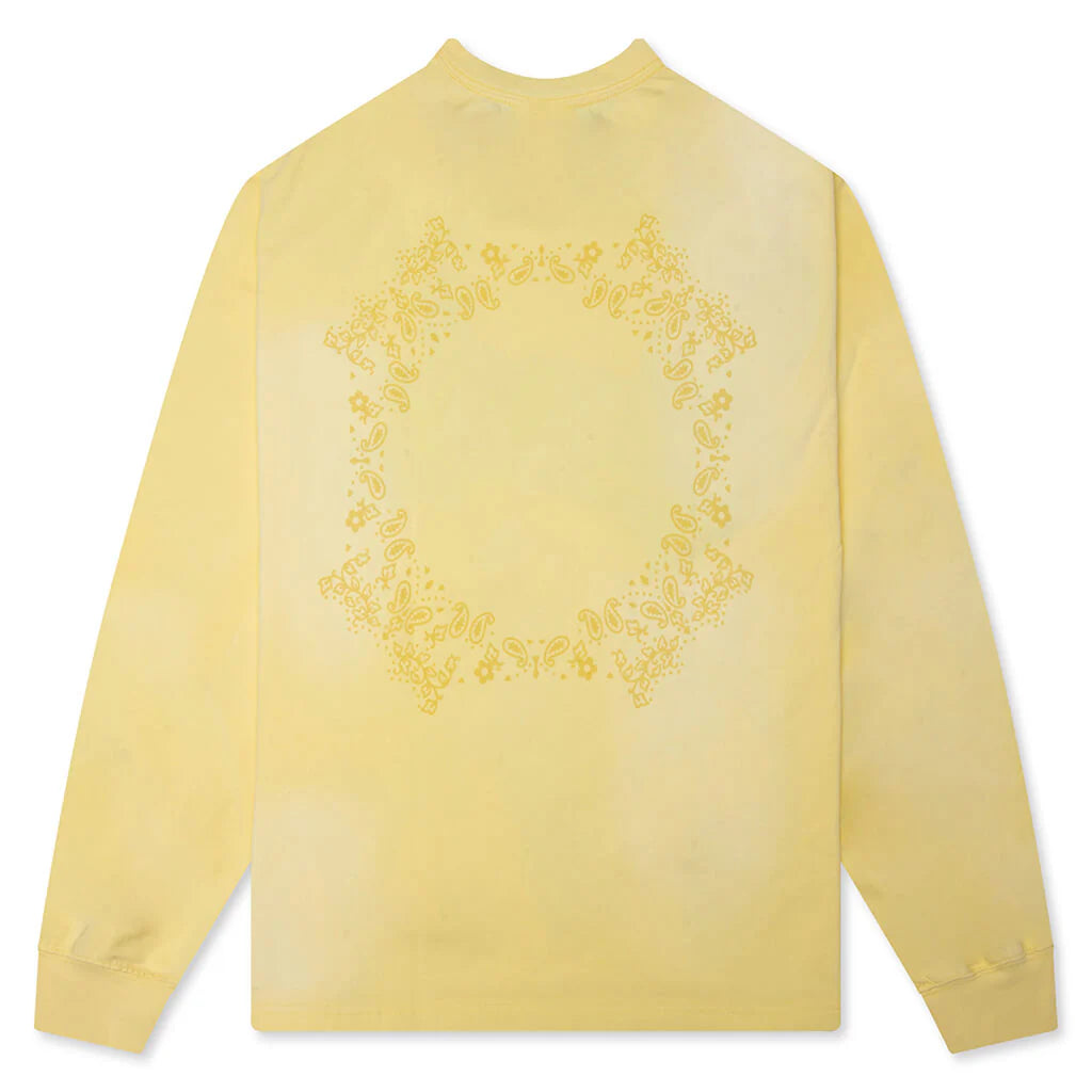 Stud Logo Washed L S Paisley Washed Yellow