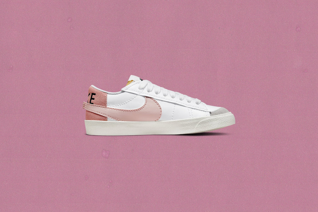 Womens Blazer Low 77 Jumbo White Pink Oxford Rose Whisper