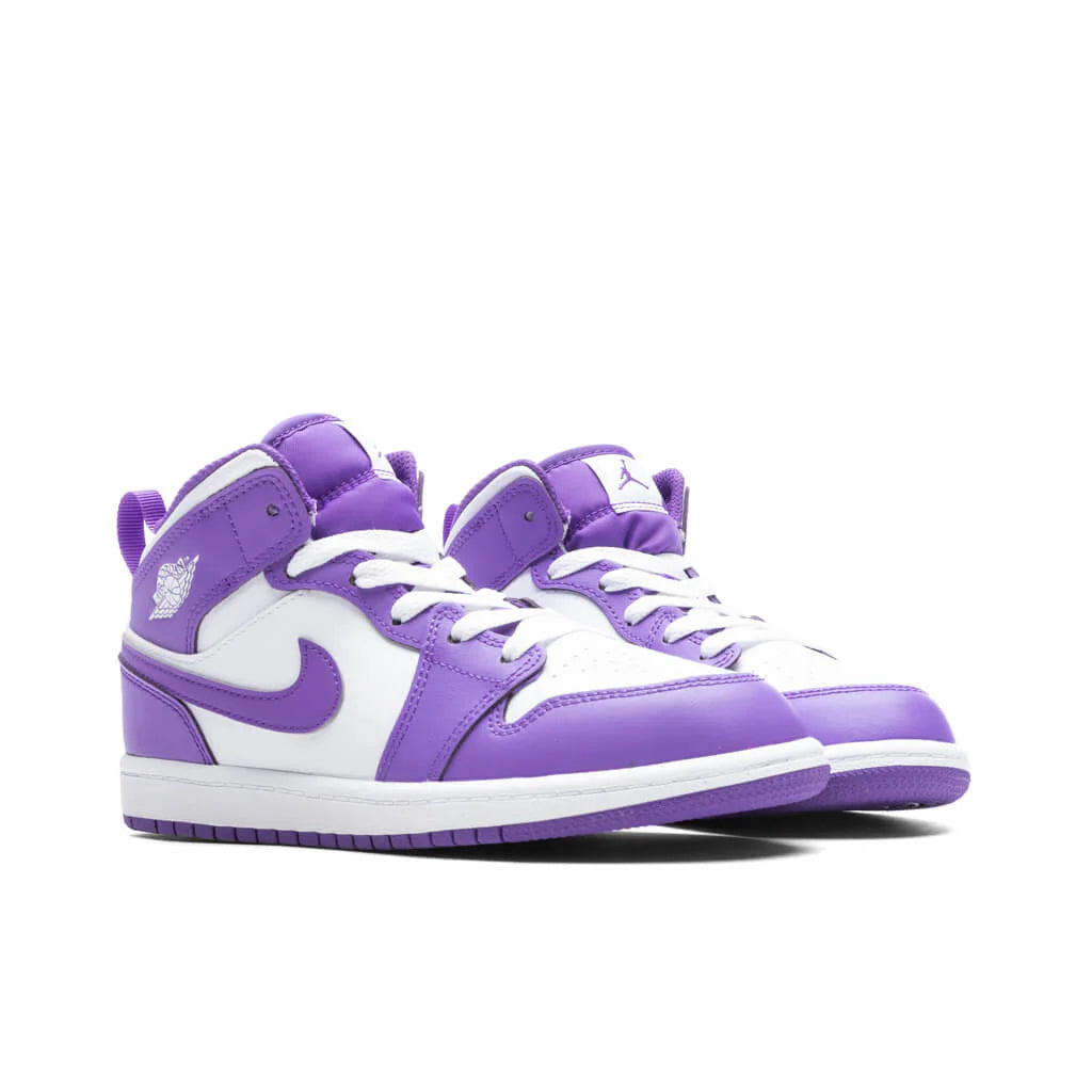 Jordan 1 Mid PS Purple Venom White