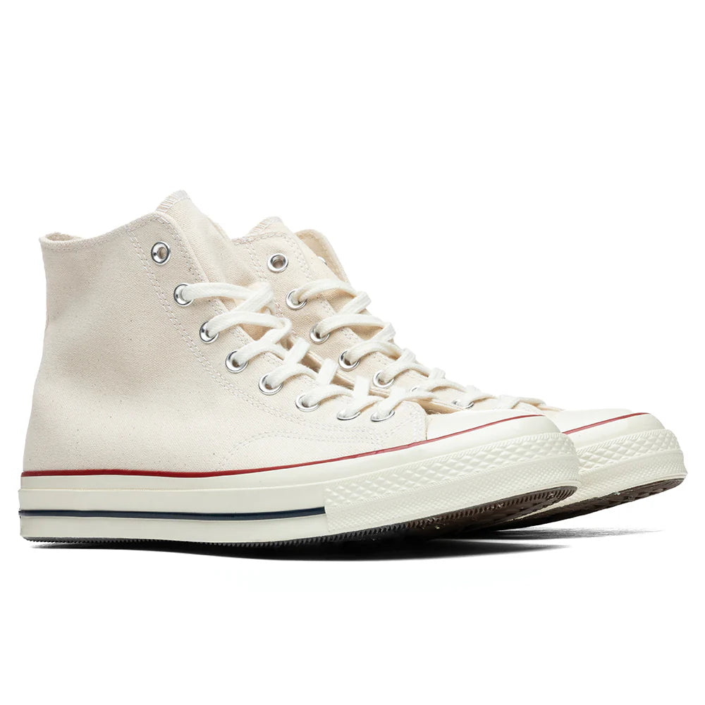 Chuck 70 Hi Parchment Garnet Egret