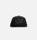 Script Snapback Mens Hat Black