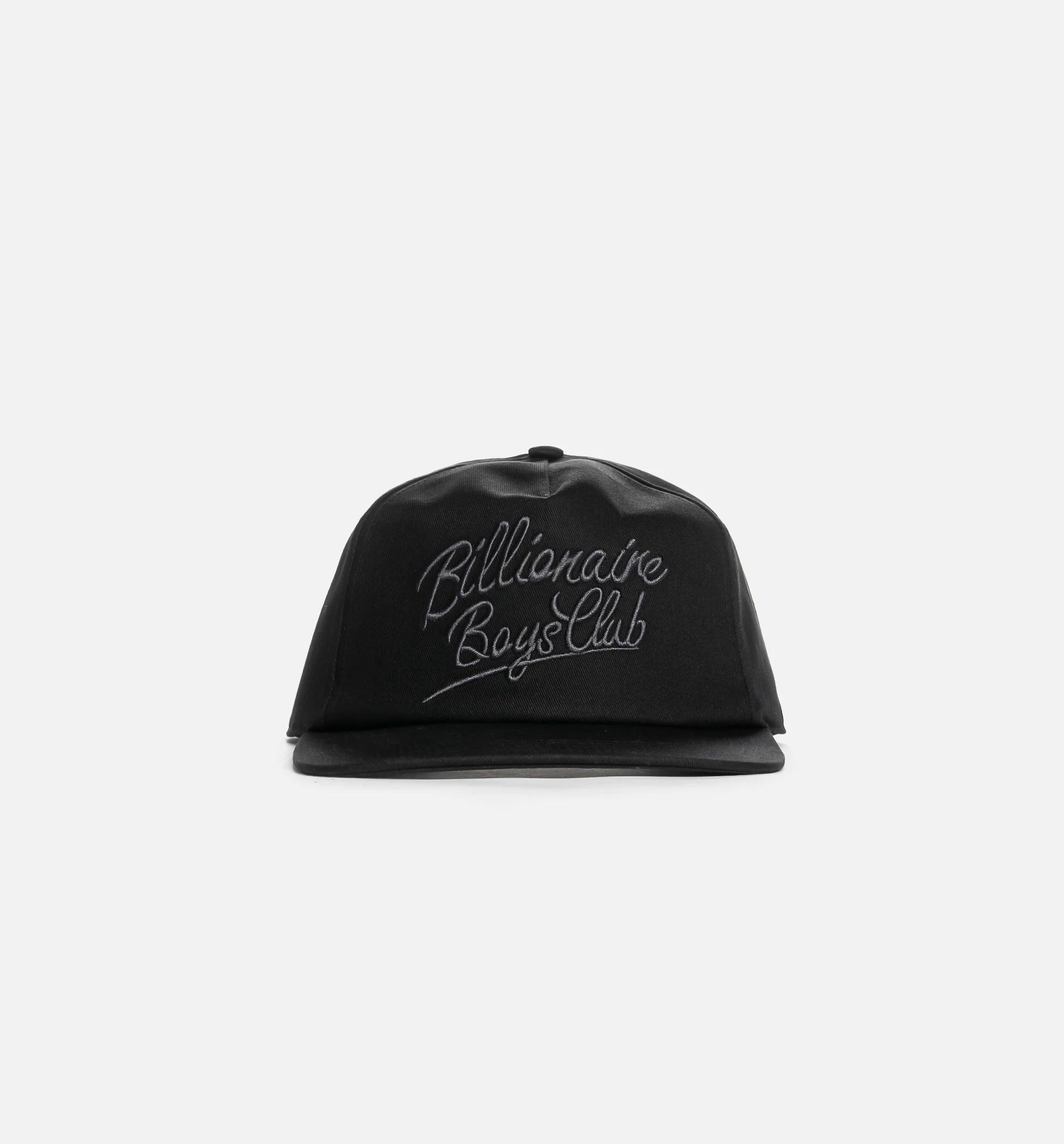 Script Snapback Mens Hat Black
