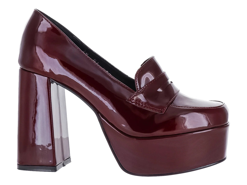 Zapatos de Tacón OYYI Charol Merlot para Mujer