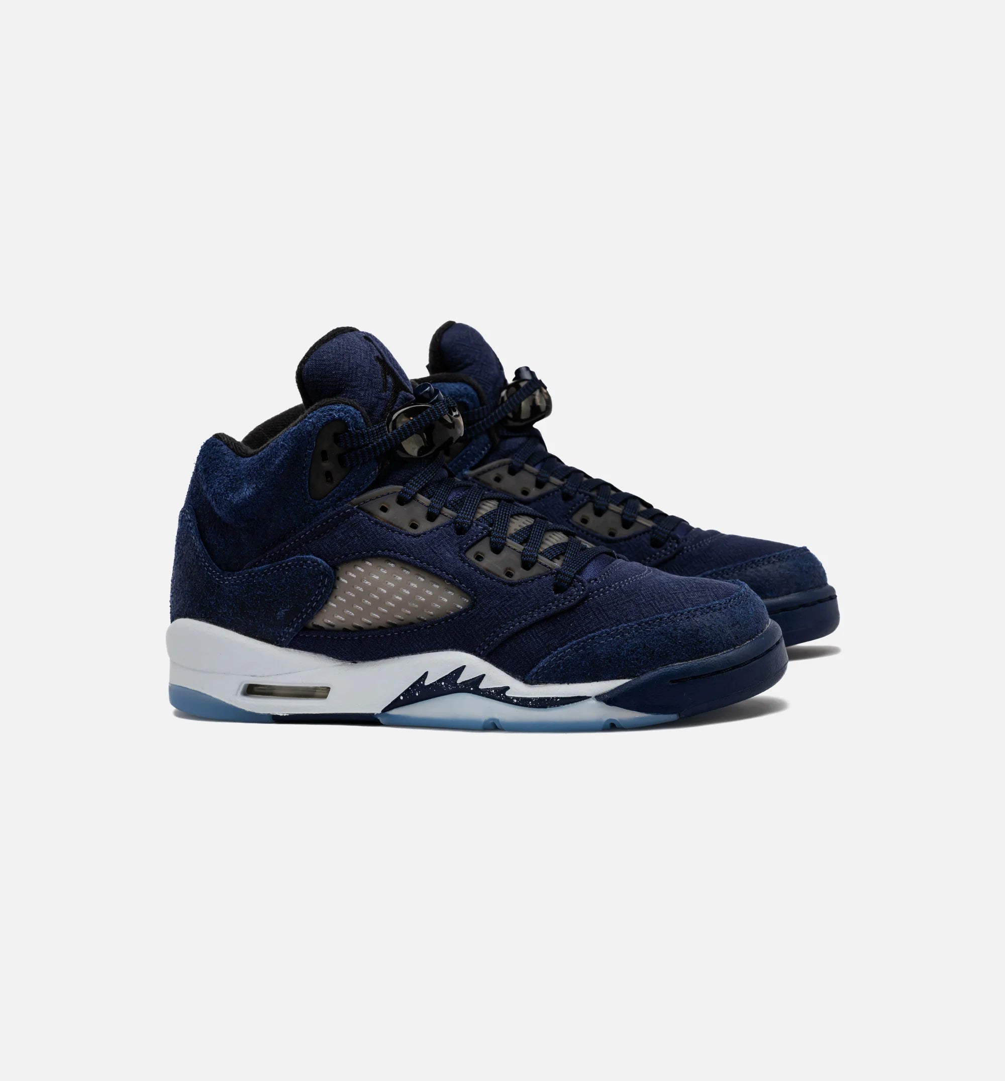 Air Jordan 5 Retro Midnight Navy Grade School Lifestyle Shoe Midnight Navy Black Football Grey