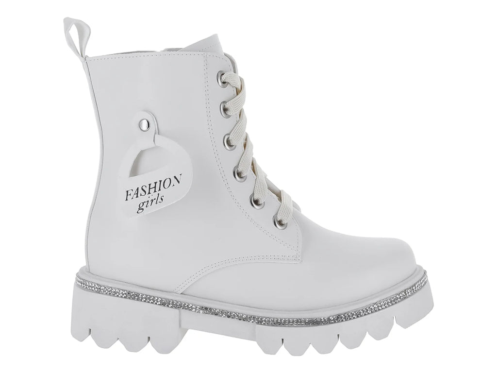 Botas Kassandra Blanco Plata para Niña