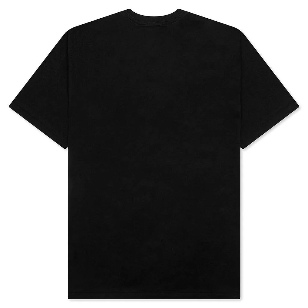 Color Camo Milo on Big Ape Tee Black Navy