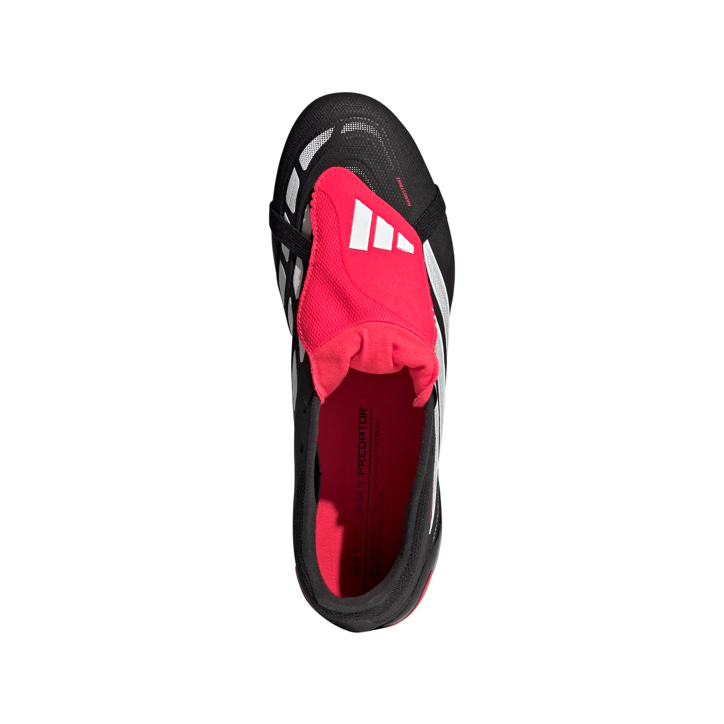 adidas Predator League Fold Over Tongue FG Firm Ground Mens Soccer Cleats Black White