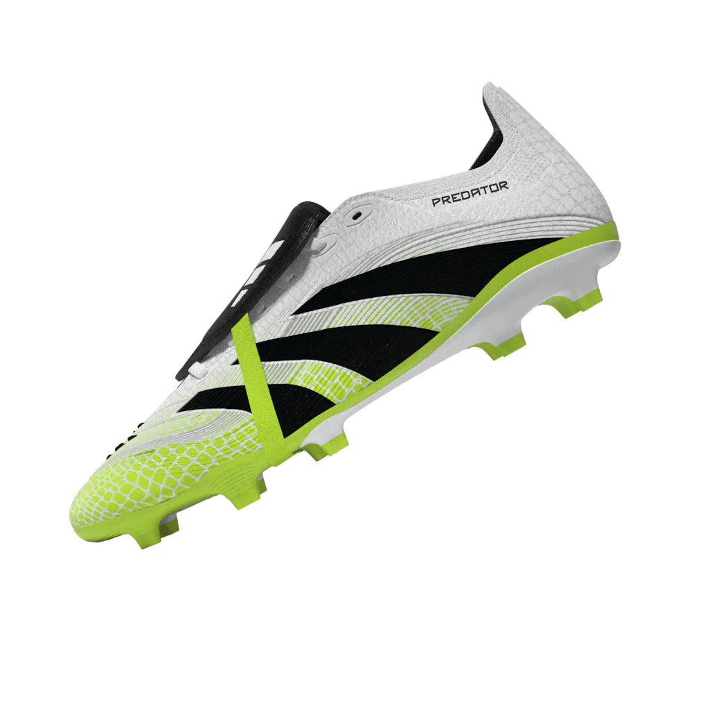 adidas Predator League Fold Over Tongue Firm Multi Ground Soccer Cleats White Black