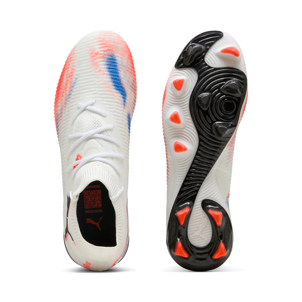 PUMA Future 8 Match FG AG Firm Multi Ground Womens Soccer Cleats White Black