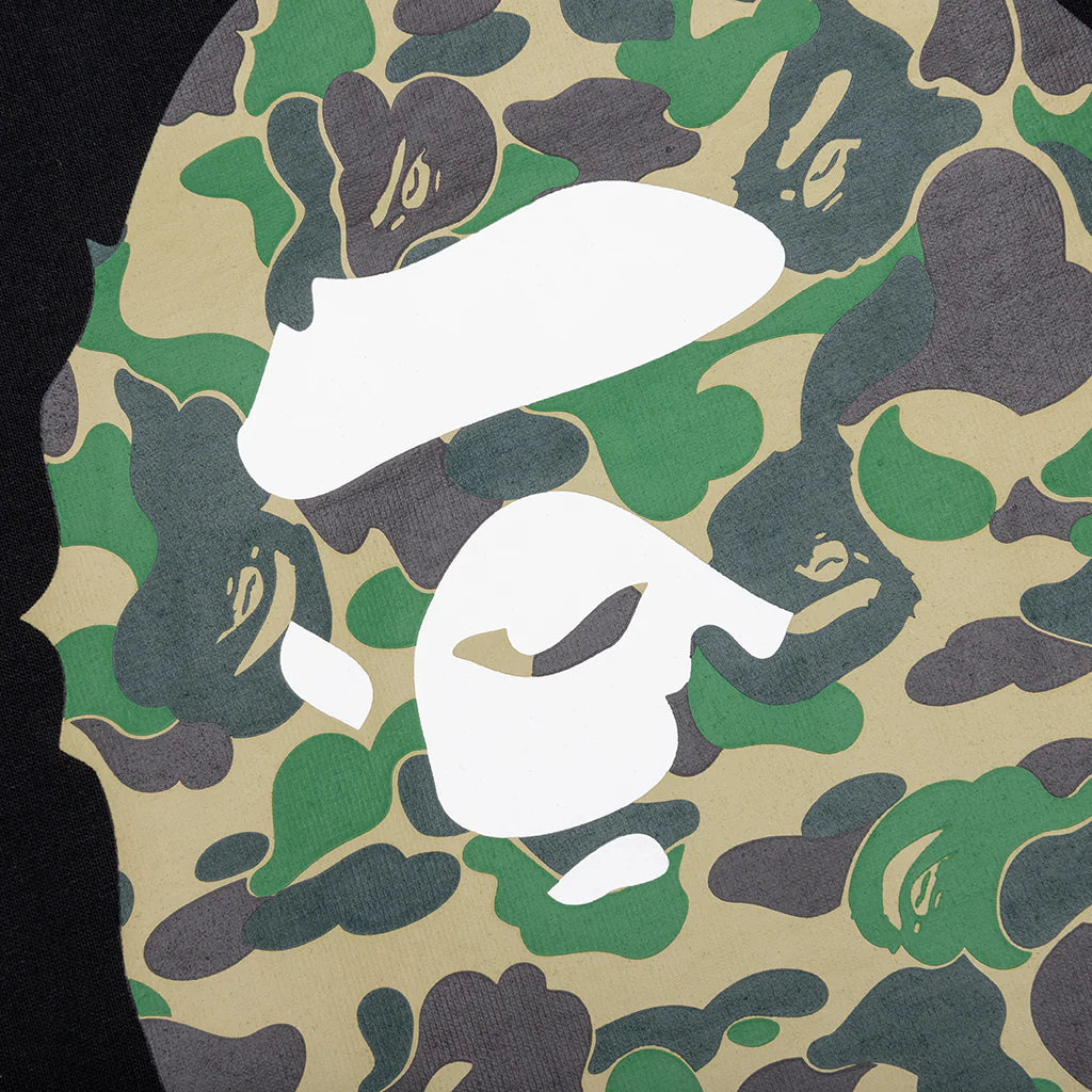 Kids ABC Camo Big Ape Head Tee Black Green