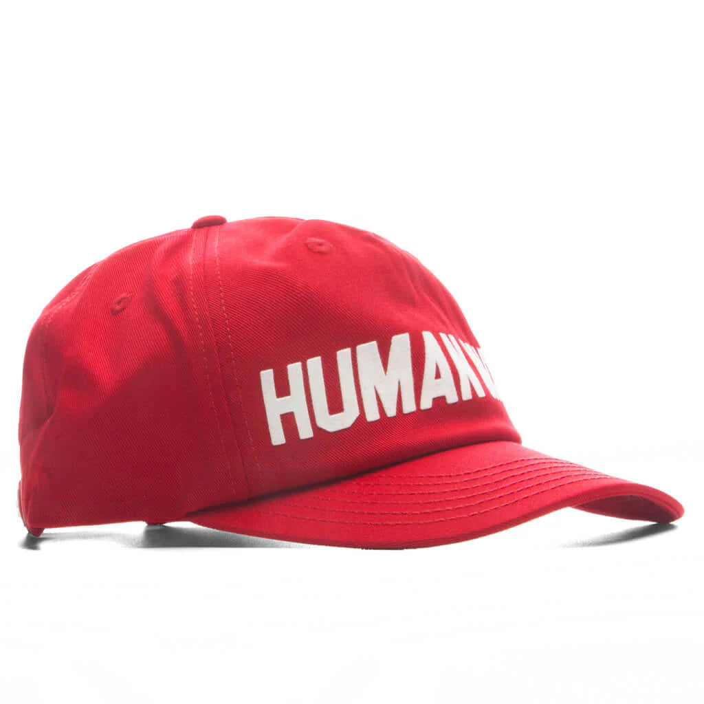 5 Panel Twill Cap Red