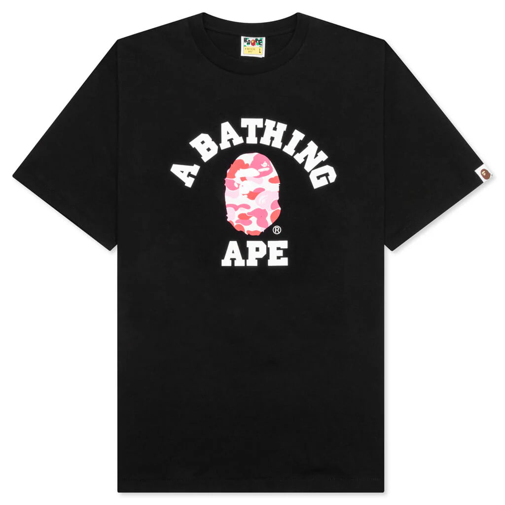 Abc Camo College Tee Black Pink