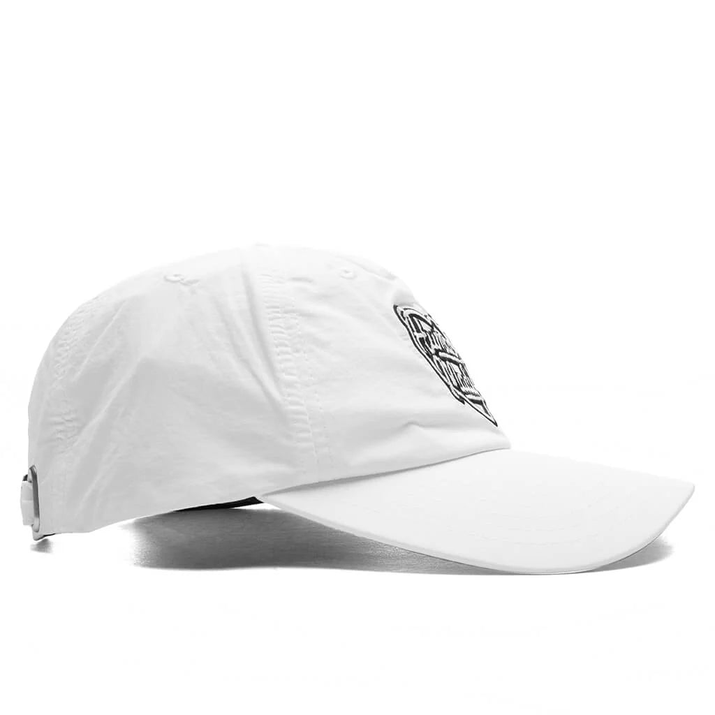 5 Panel Nylon Cap White
