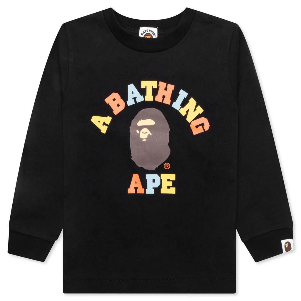 Kids Colors College L S Tee Black
