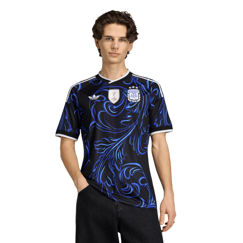 adidas Argentina Away Mens Soccer Jersey 2026 Black Blue