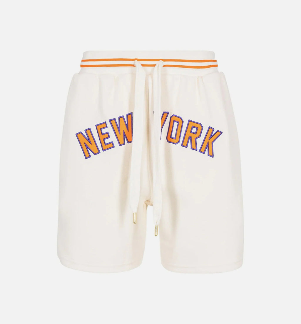 Rhuigi BBall Mens Shorts White Orange