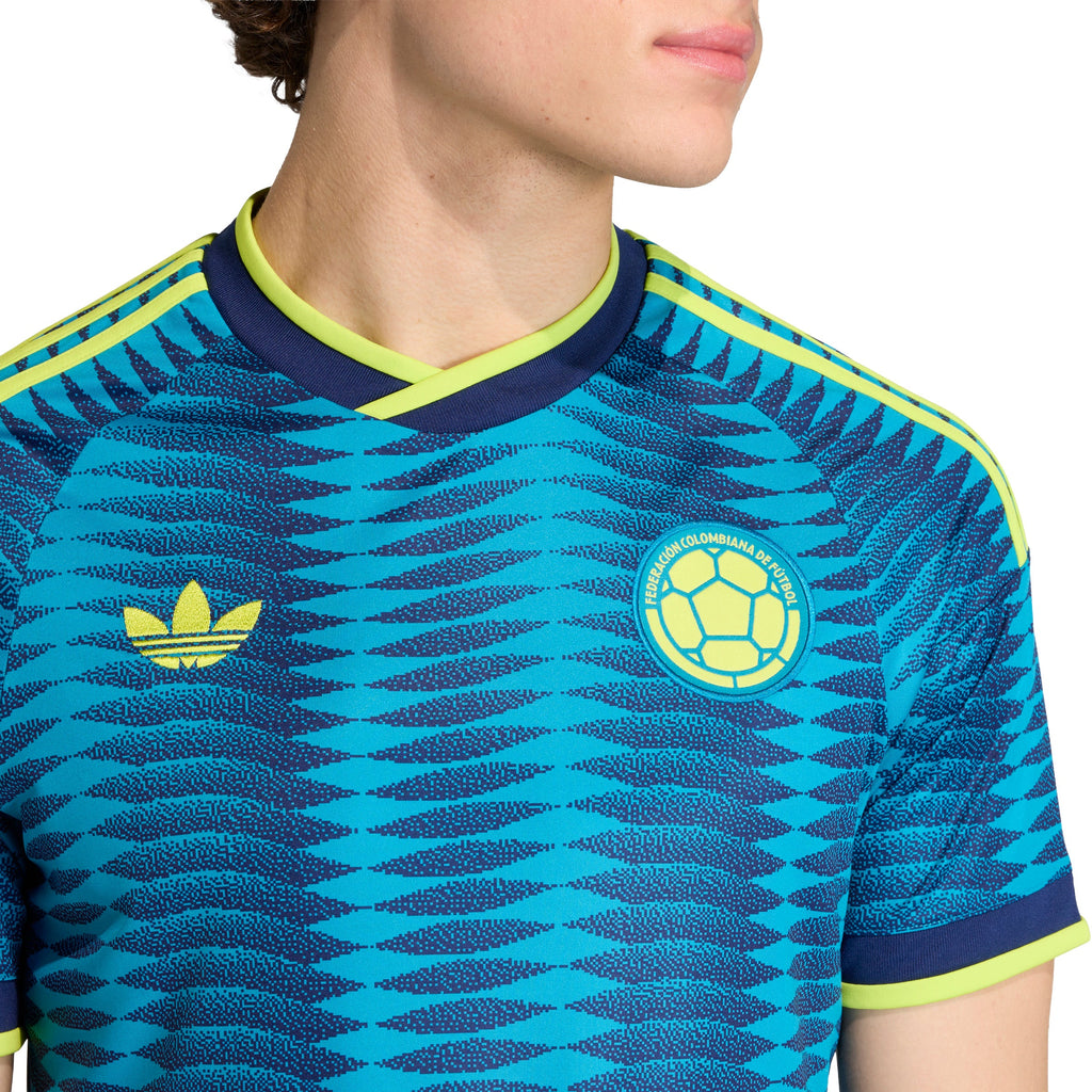 adidas Colombia Away Mens Soccer Jersey 2026 Navy Mistery Petrol