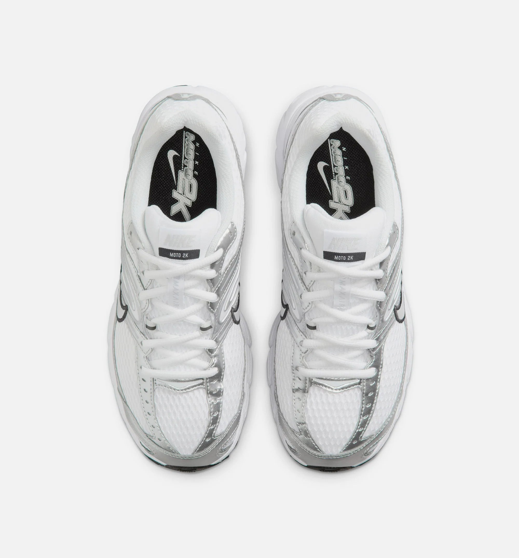 Air Max Moto 2K Womens Lifestyle Shoe White Photon Dust Metallic Silver Black