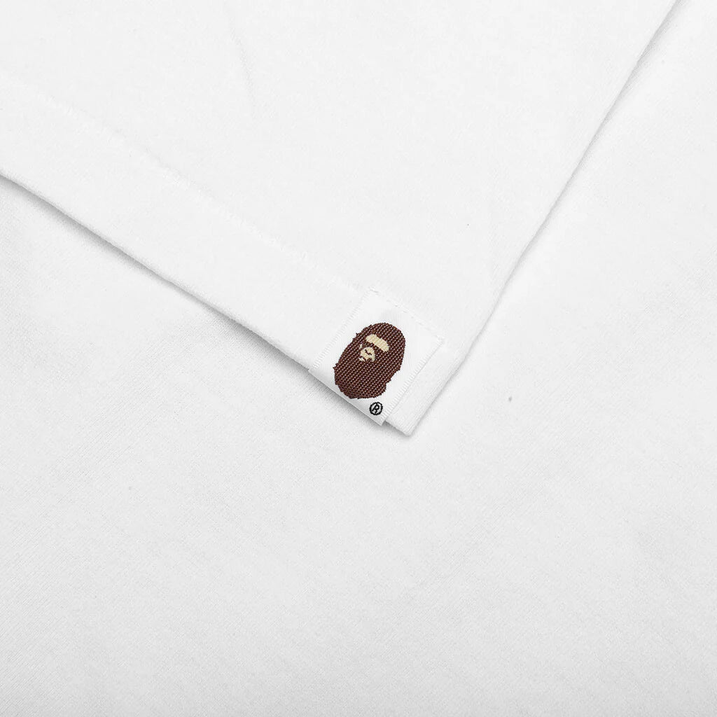 Heather Gray Camo Bathing Ape Tee White