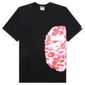 Abc Camo Side Big Ape Head Tee Black Pink