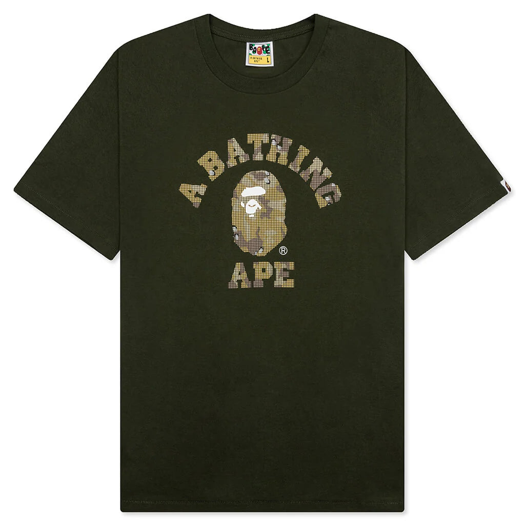 Bitmap College Tee Olive Drab