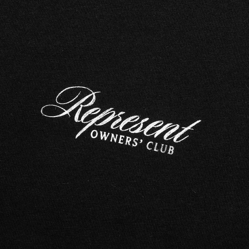 Owners Club Script T Shirt Black