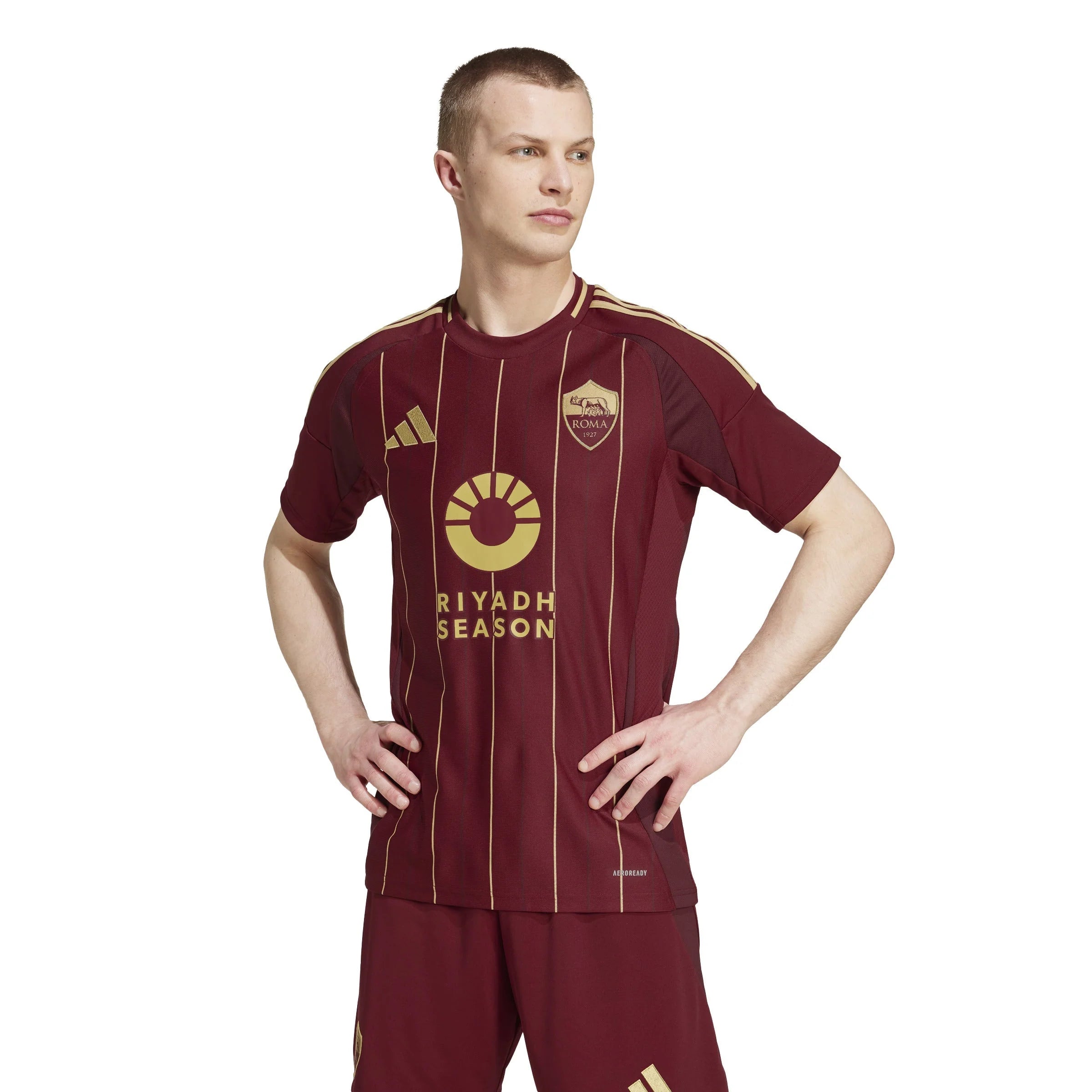adidas Mens AS Roma Home Jersey 24 25