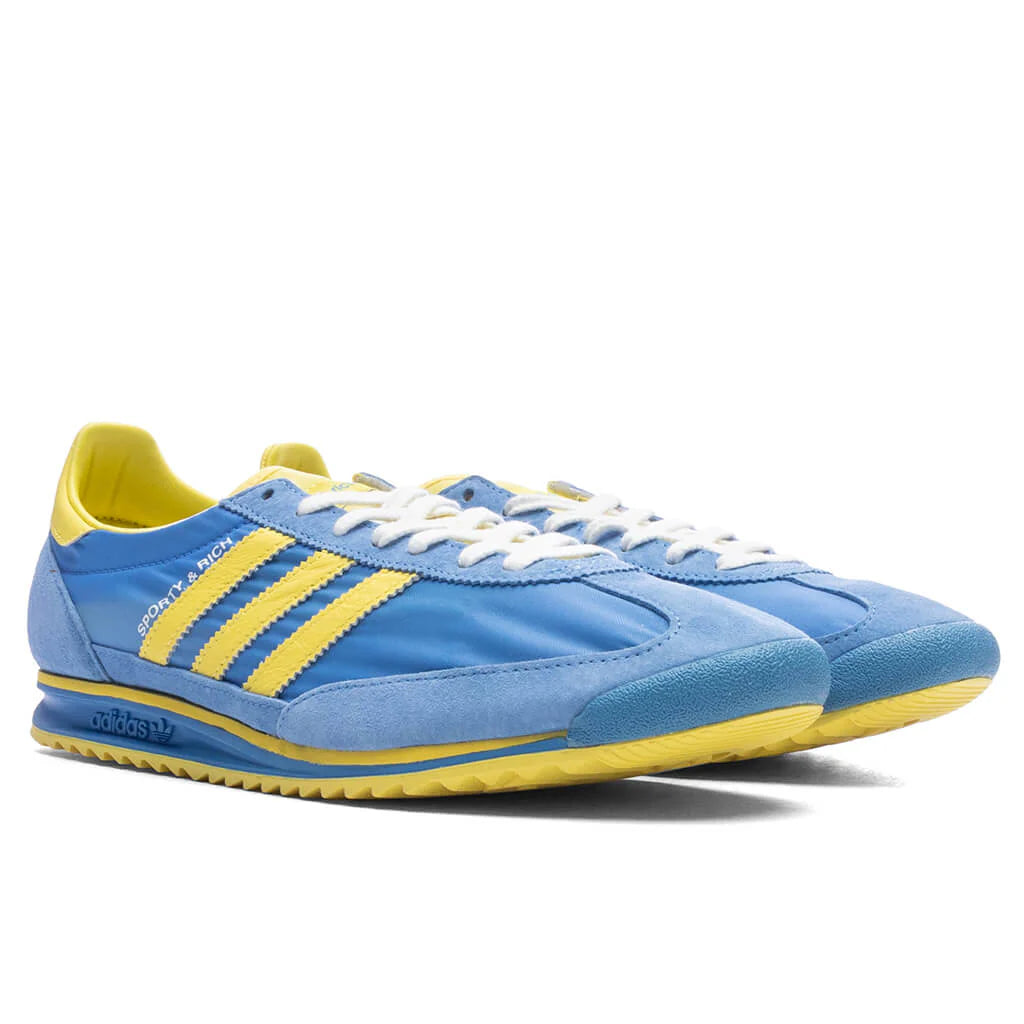 Adidas x Sporty Rich SL72 Womens Real Blue Light Yellow White