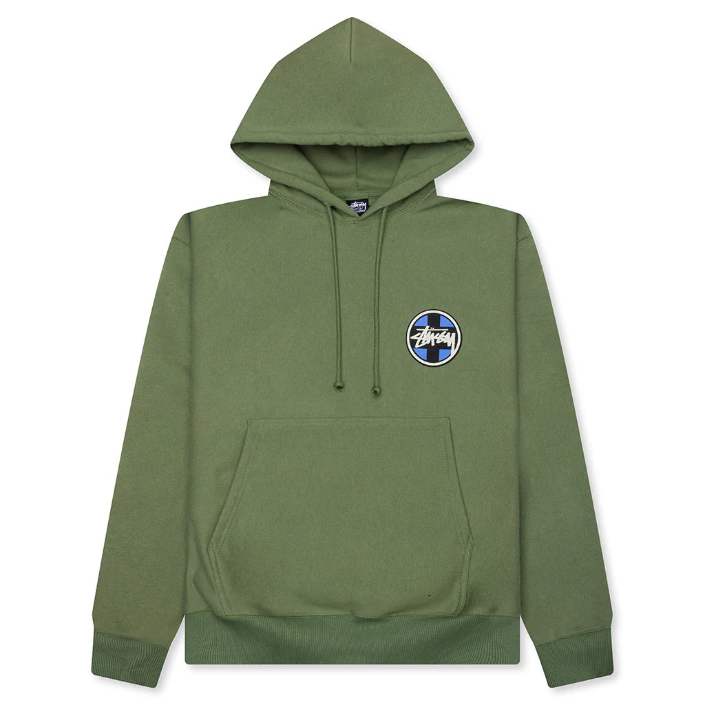 Cross Dot Hoodie Olive