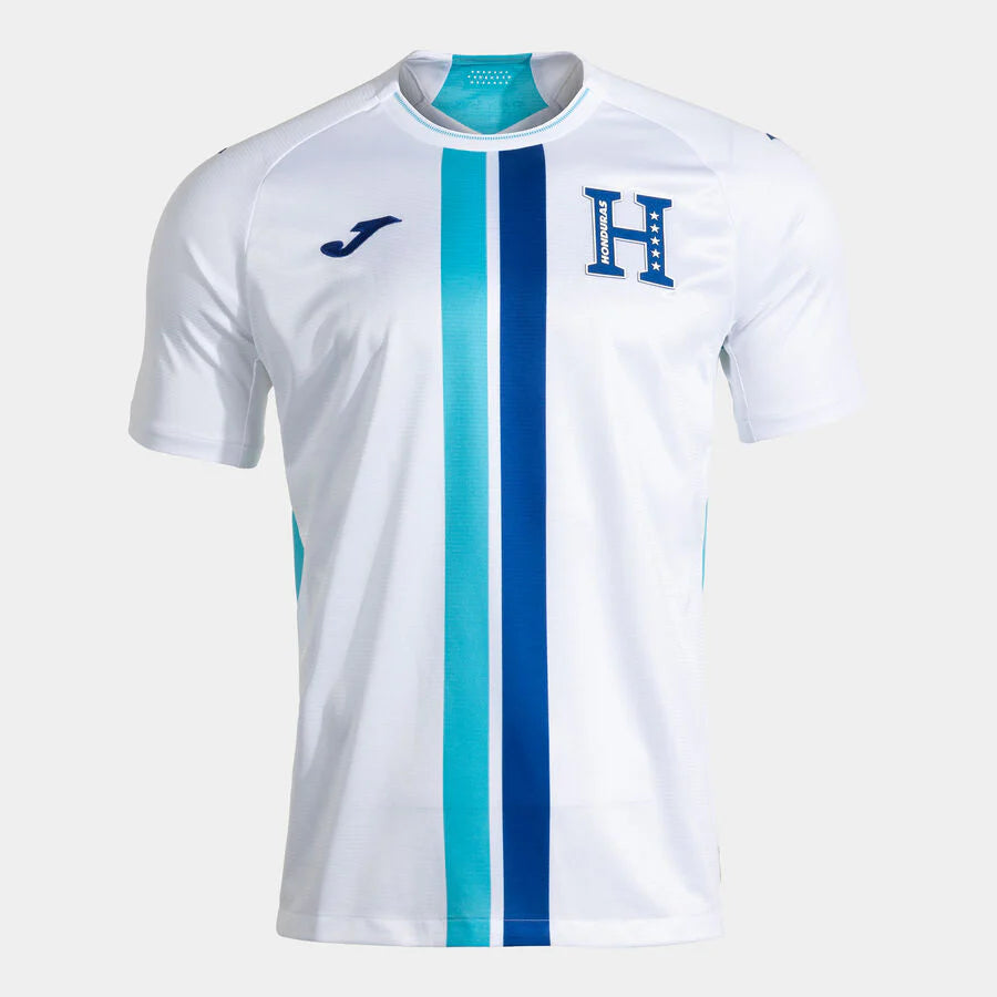 Joma Honduras Home Mens Soccer Jersey 26 White Royal