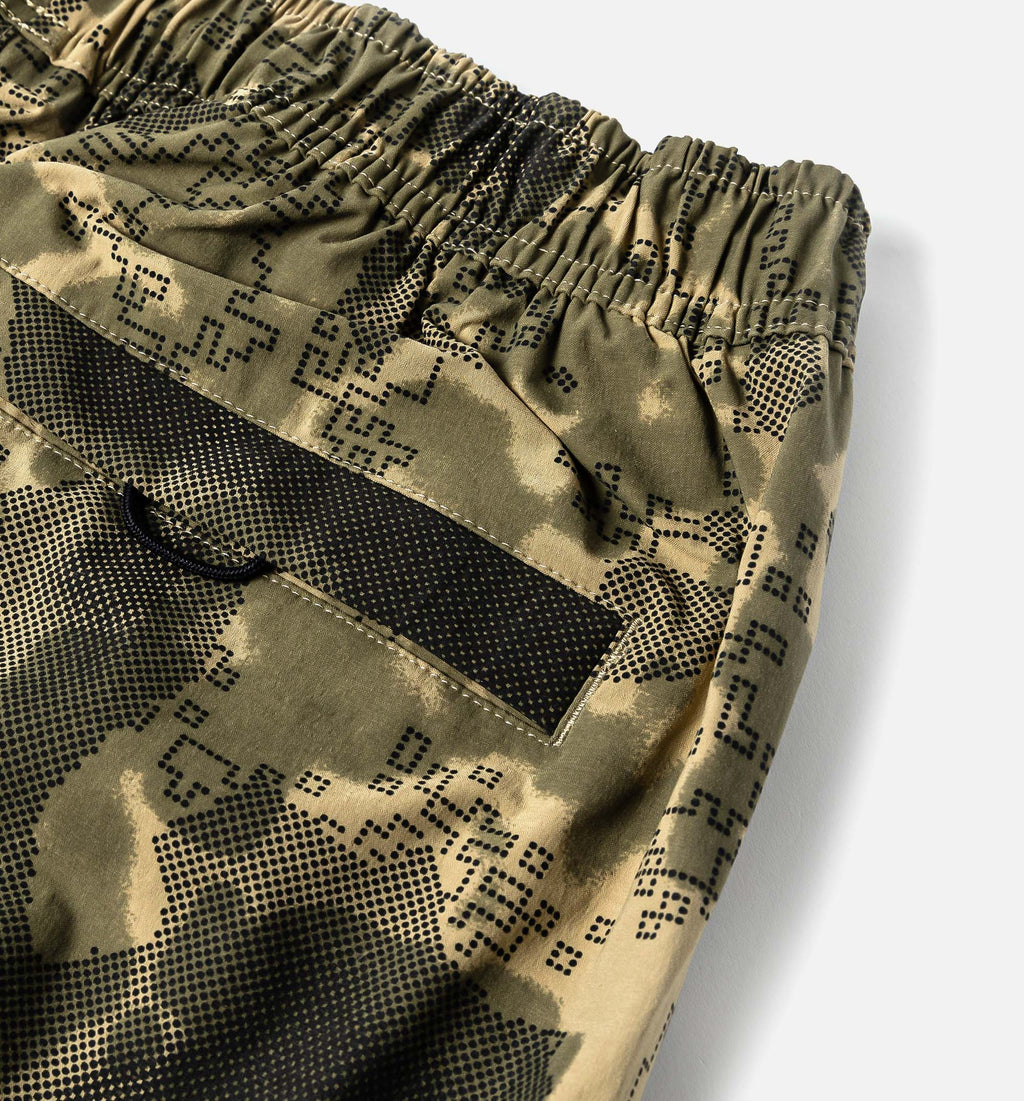 Tech Dri Fit Woven Camo Loose Mens Pant Camo Green