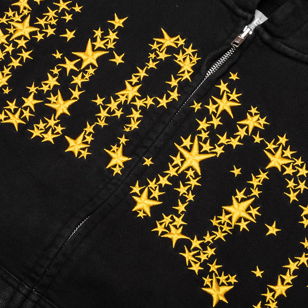 Galaxy Arc Zip Hoodie Pirate Black