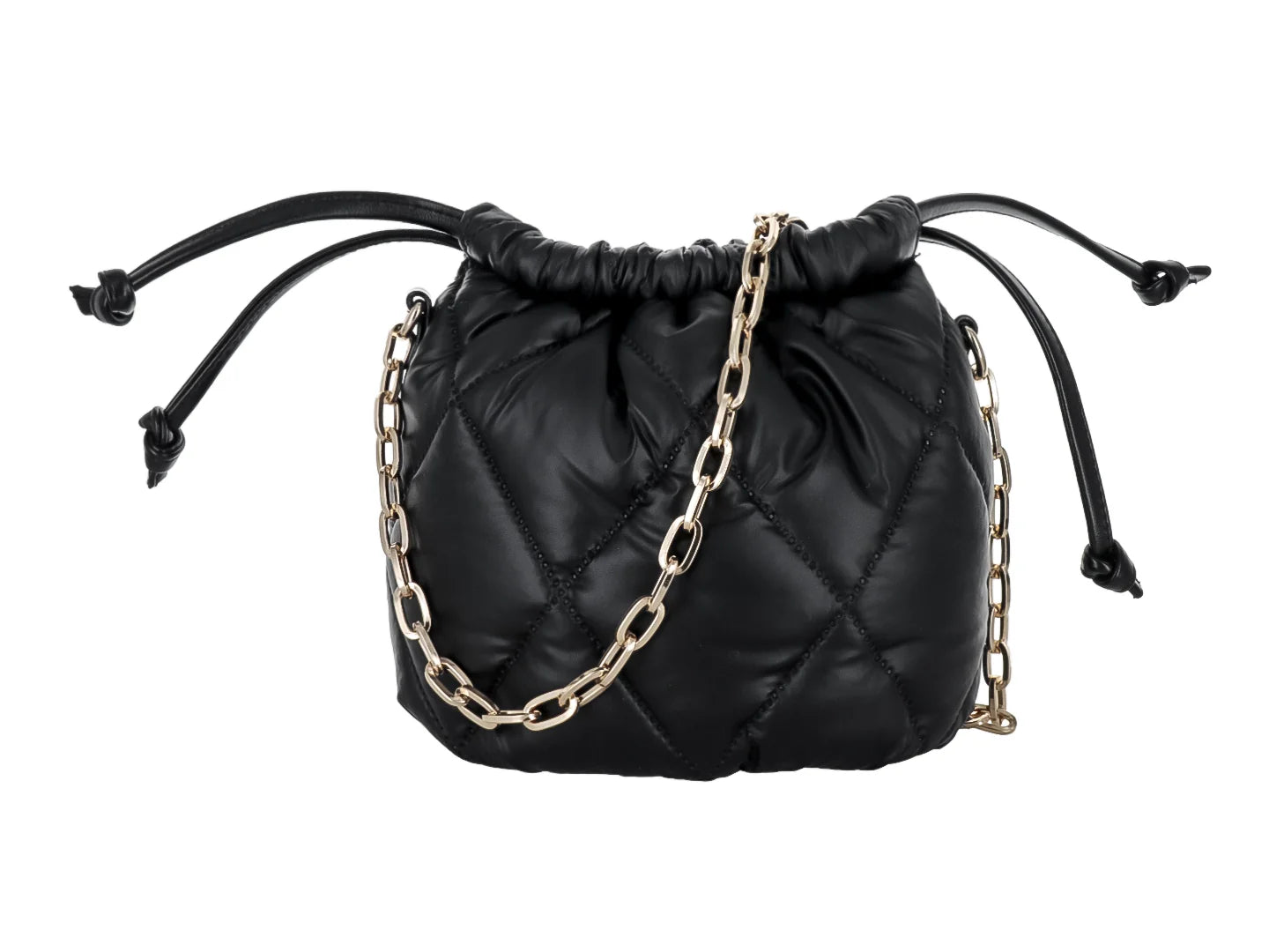 Bolsa de Hombro Ferretina Lola Diamante Negro para Mujer