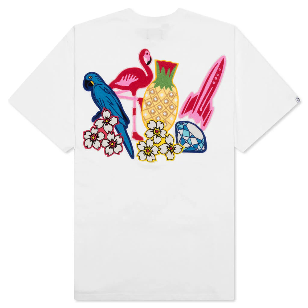 BB Arch S S Knit Bleach White