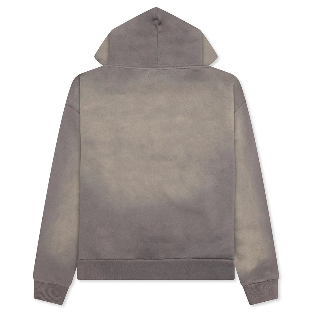 Tonal Beware Hoodie Cement
