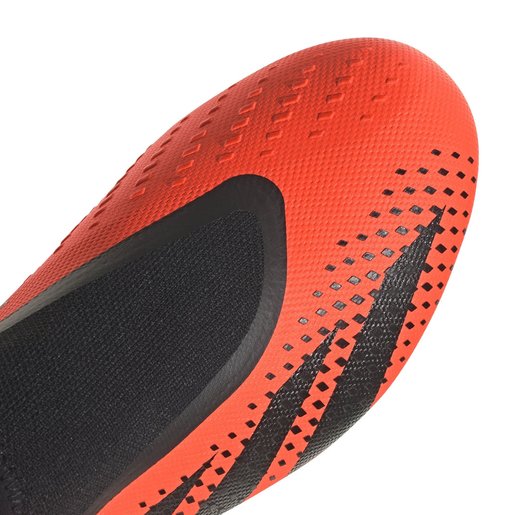 adidas Predator Accuracy3 Laceless FG Firm Ground Soccer Cleats Solar Orange Black Black