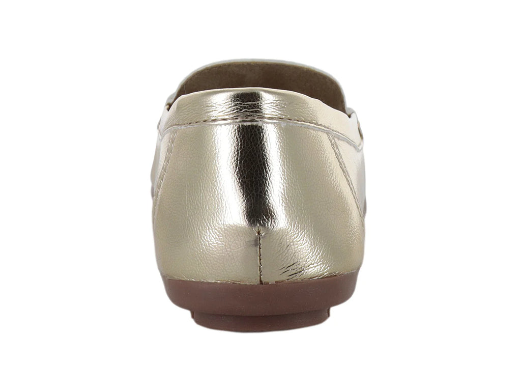 Zapatos Mocasín Driver Nomadas Color Oro Inglés para Mujer
