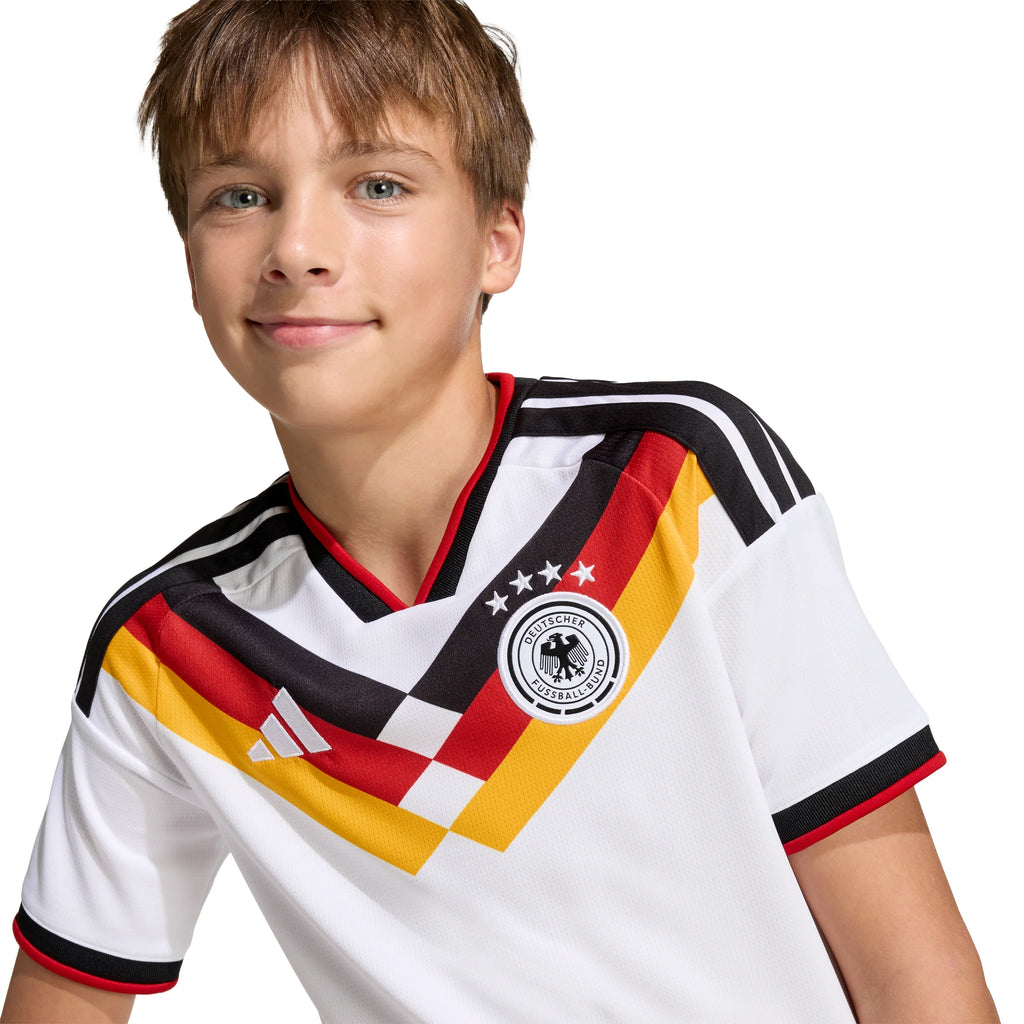 adidas Germany Home Youth Soccer Jersey 26 White