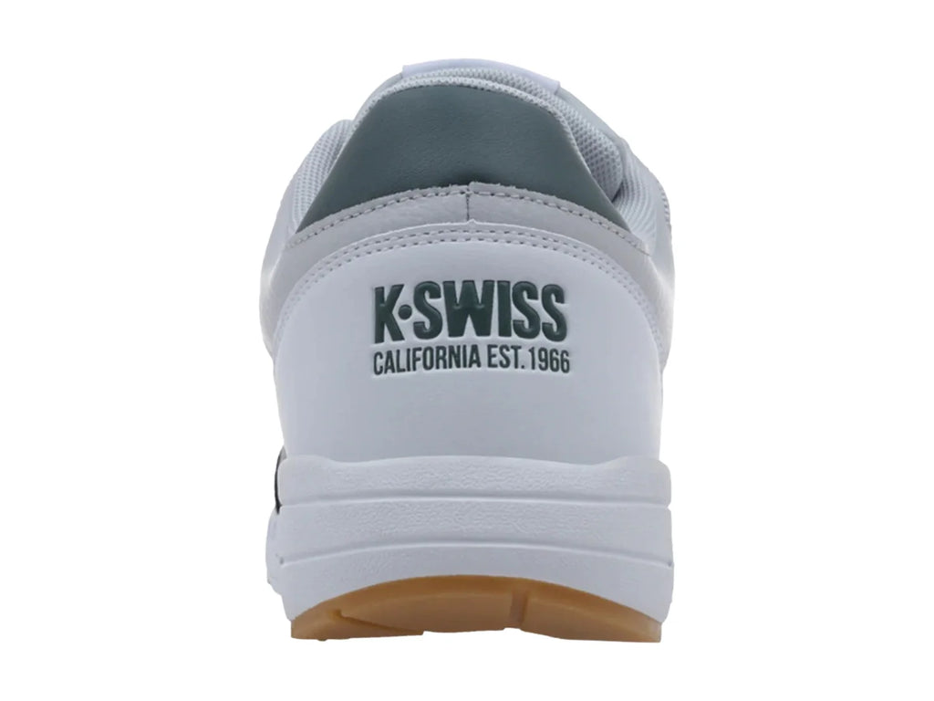 Tenis K Swiss Maxwell Blanco Gris y Verde para Hombre