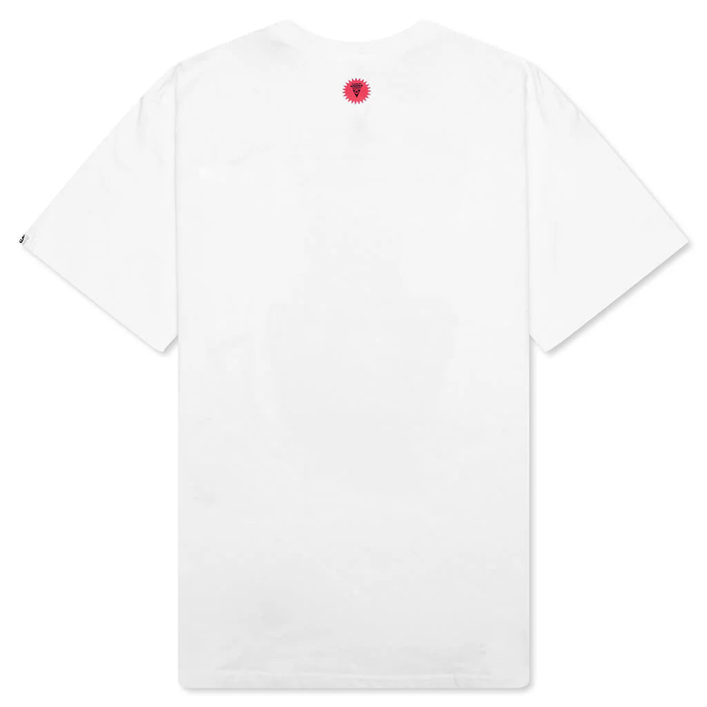 Gleam S S Knit Shirt White
