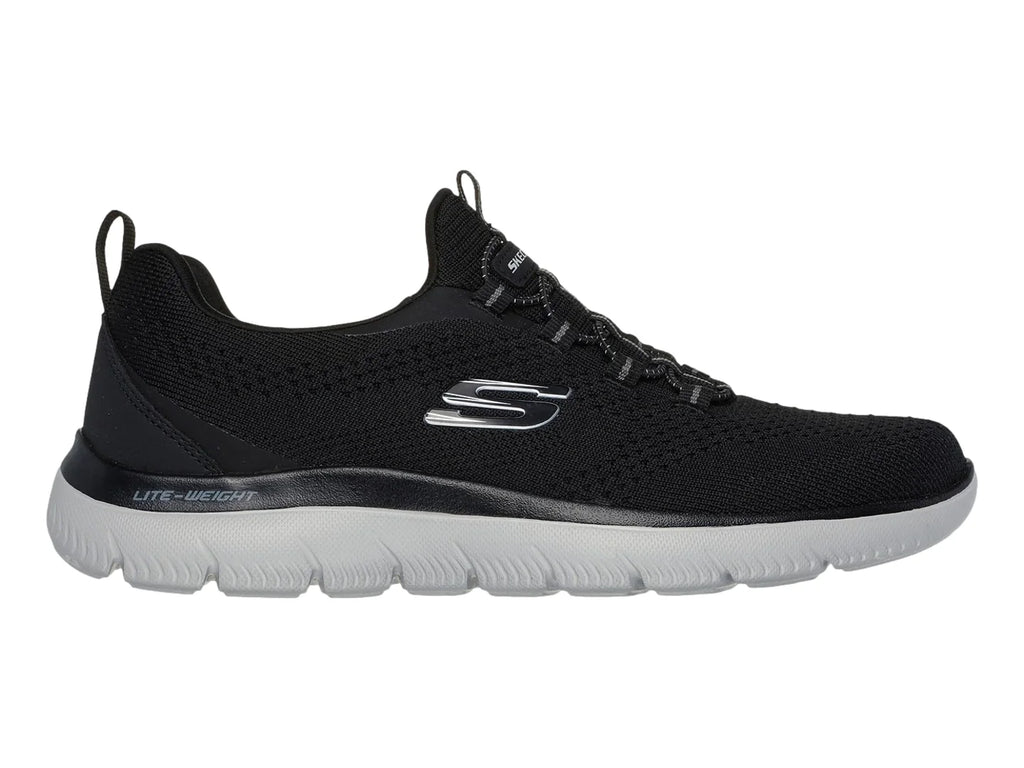 Tenis Skechers Negro y Gris para Hombre